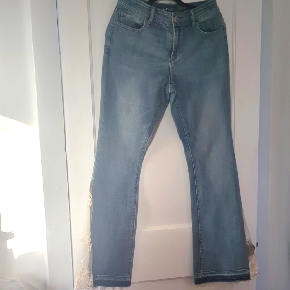 Women's Inc Blue Regular Flare Leg Jeans Size 6